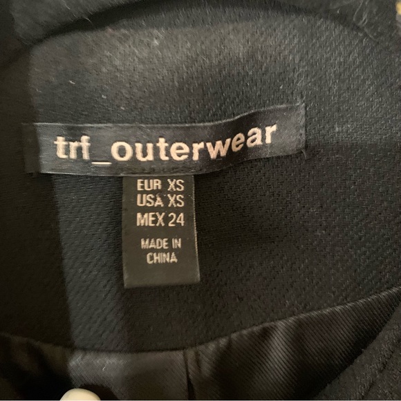 ZARA Trf Outerwear Double Breasted Military Style Jacket in Black - Picture 7 of 13